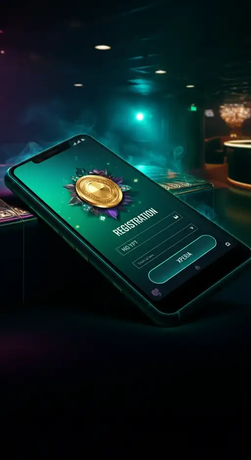 Interface d'inscription simplifiée de Slot7 Casino, illustrant les étapes rapides pour créer un compte et accéder aux jeux.